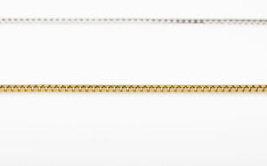 Dainty 10K Solid Gold Box Chain Bracelet - Perfect for Stacking & Everyday Wear.