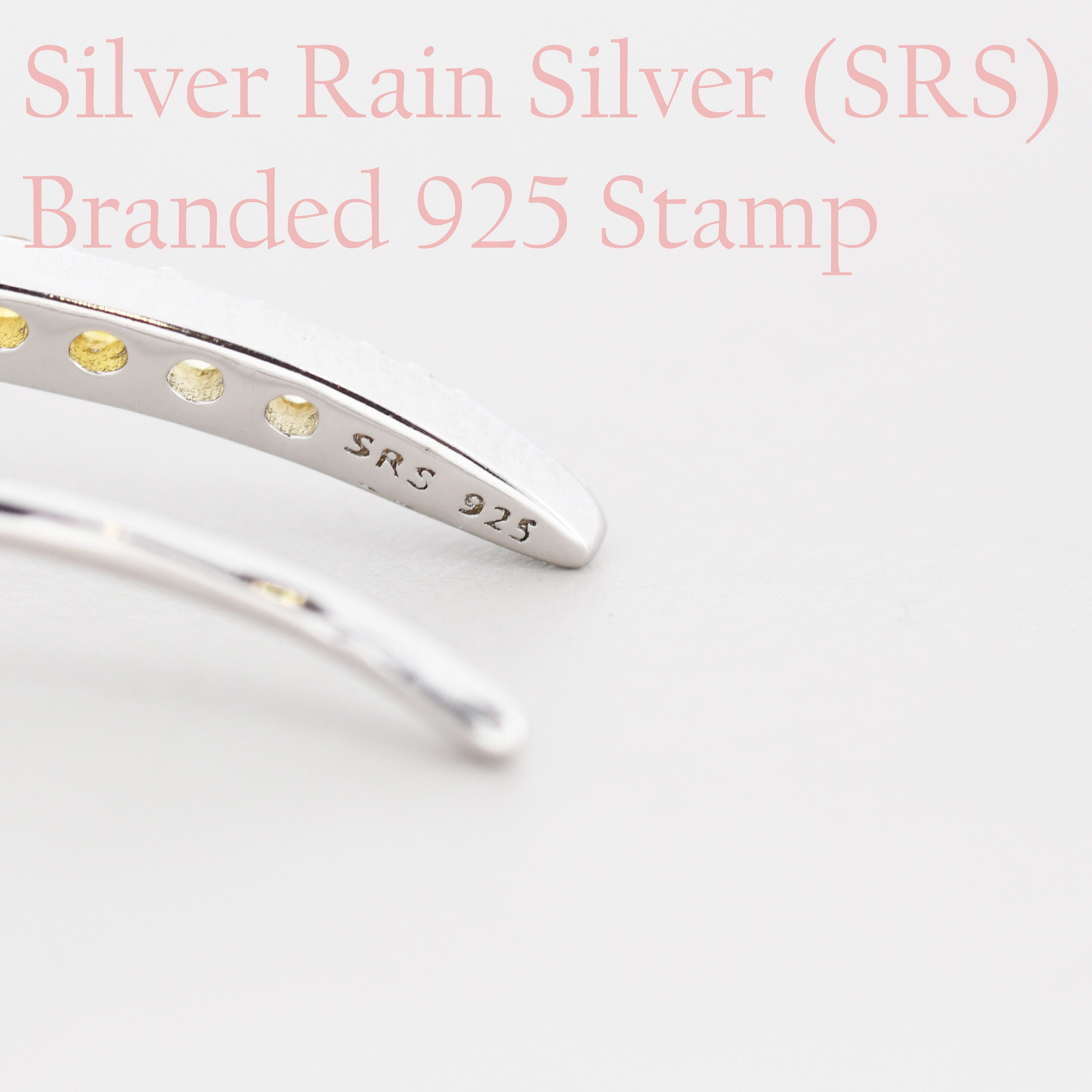 CZ Crawler Earrings in Sterling Silver, Silver or Gold, Crystal Ear Crawlers, Ear Climbers