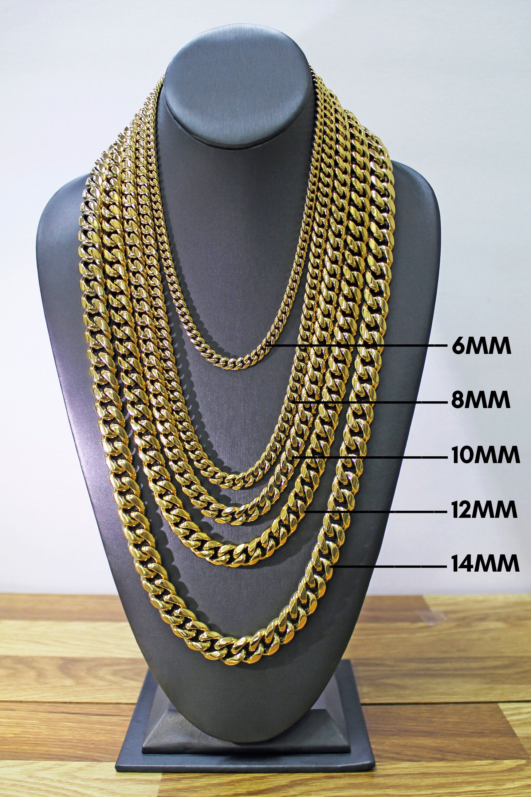 14K Gold Filled 14Mm Miami Cuban Link Chain Necklace, Chunky Unisex Jewelry