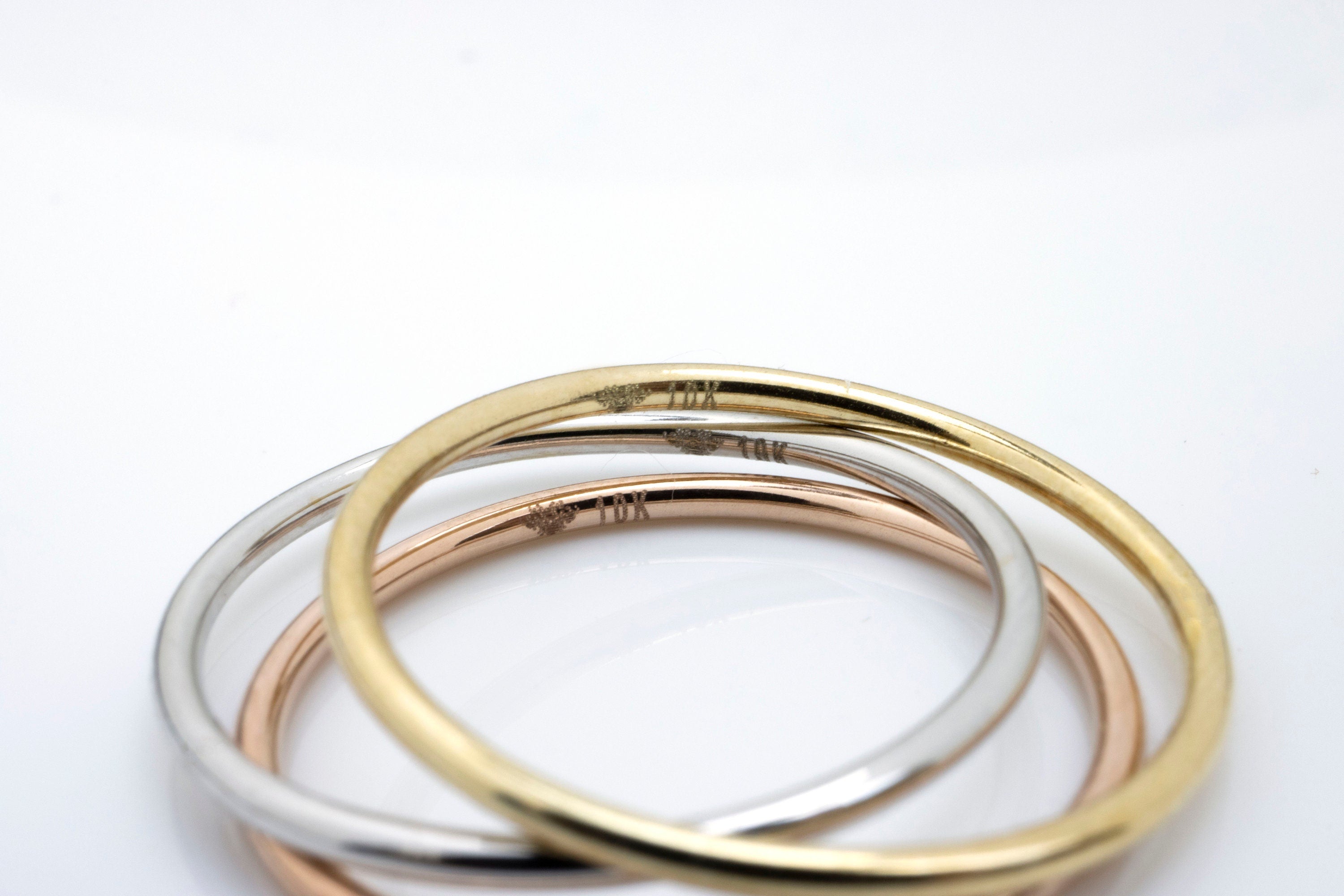 10K Gold Stacker Ring/ Stacking Rings / Dainty Rings / Layering Rings / Stackable Rings / Thin Gold Bands / Thin Band / Delicate Minimalist