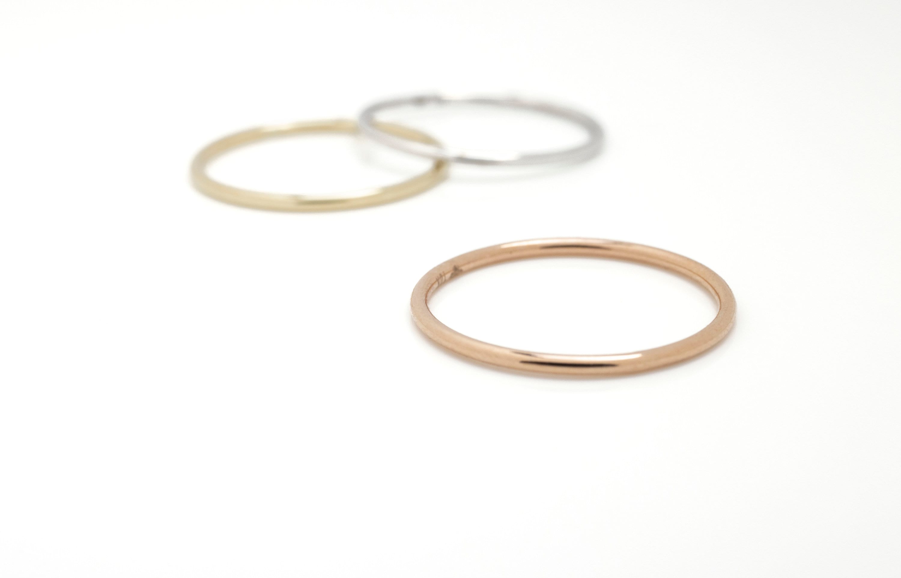 10K Gold Stacker Ring/ Stacking Rings / Dainty Rings / Layering Rings / Stackable Rings / Thin Gold Bands / Thin Band / Delicate Minimalist