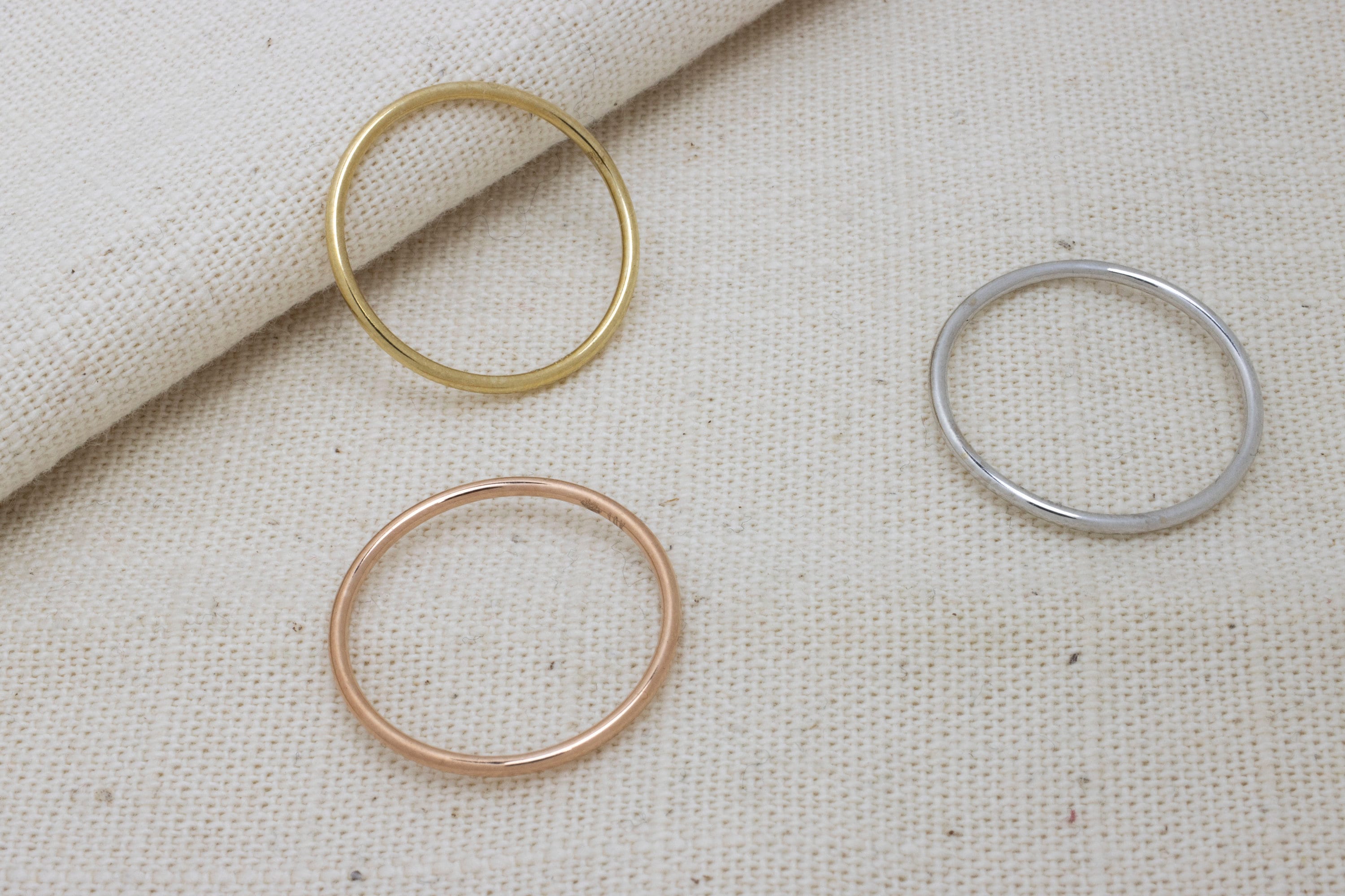 10K Gold Stacker Ring/ Stacking Rings / Dainty Rings / Layering Rings / Stackable Rings / Thin Gold Bands / Thin Band / Delicate Minimalist
