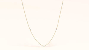 Dainty 14K Gold Diamond Solitaire Necklace – Minimalist Fine Jewelry for Women.