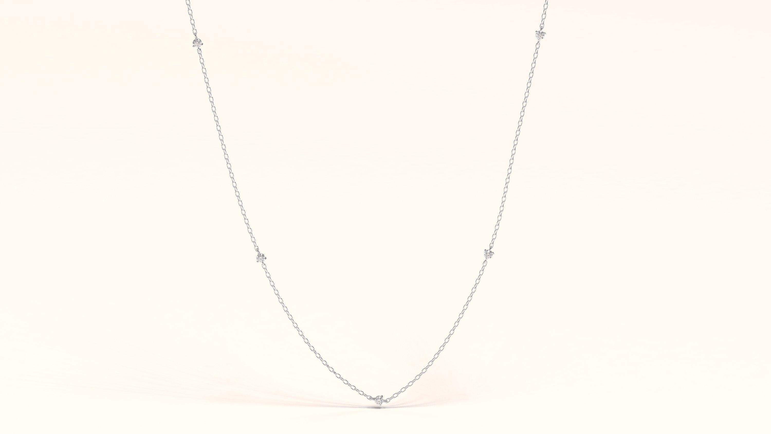 Dainty 14K Gold Diamond Solitaire Necklace – Minimalist Fine Jewelry for Women.