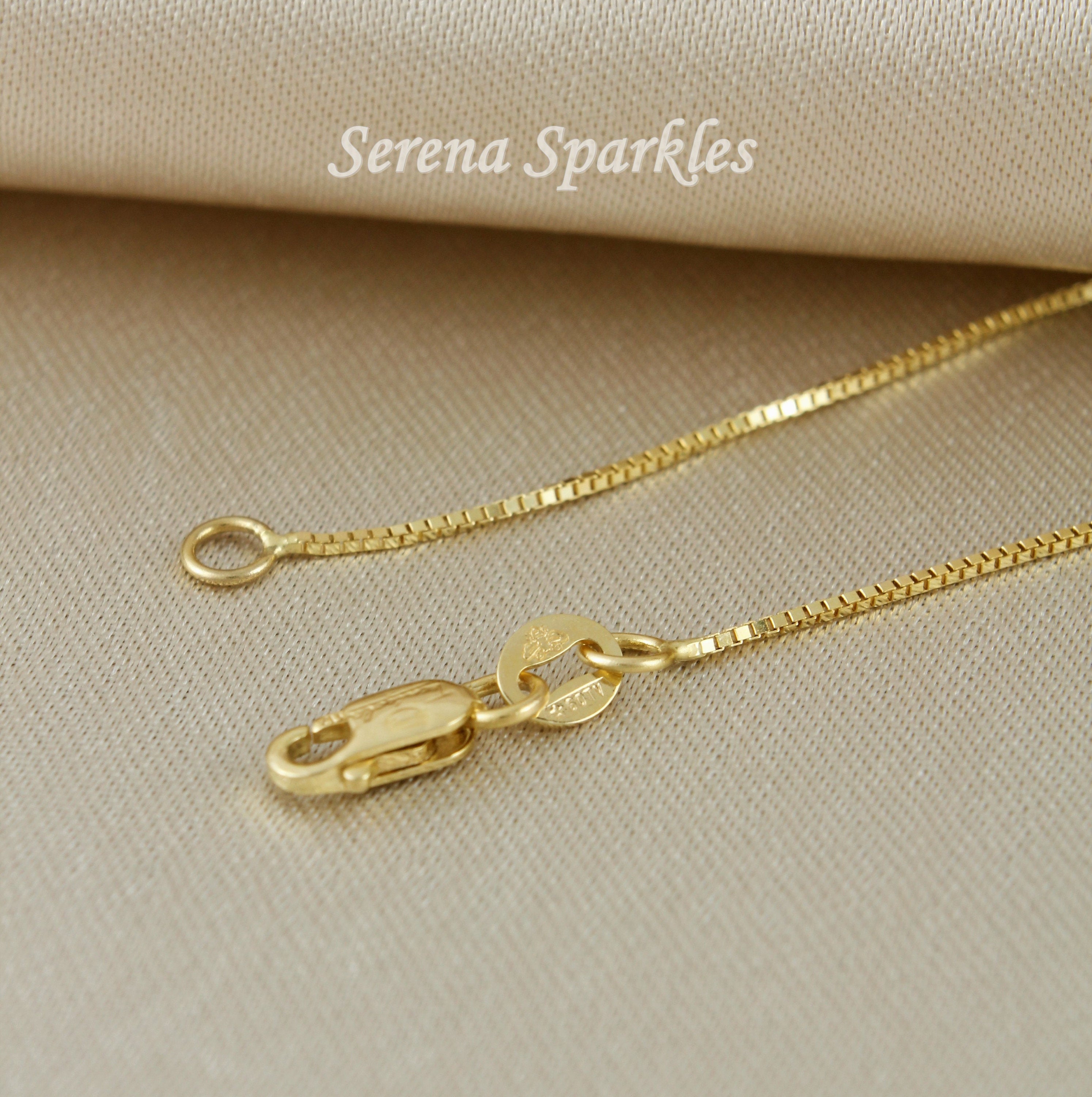 10K Solid Gold Box Chain Bracelet, Box Gold Chain Bracelet, Dainty Gold Bracelet, Layering Gold Bracelet, Stackable Gold Bracelet for Women