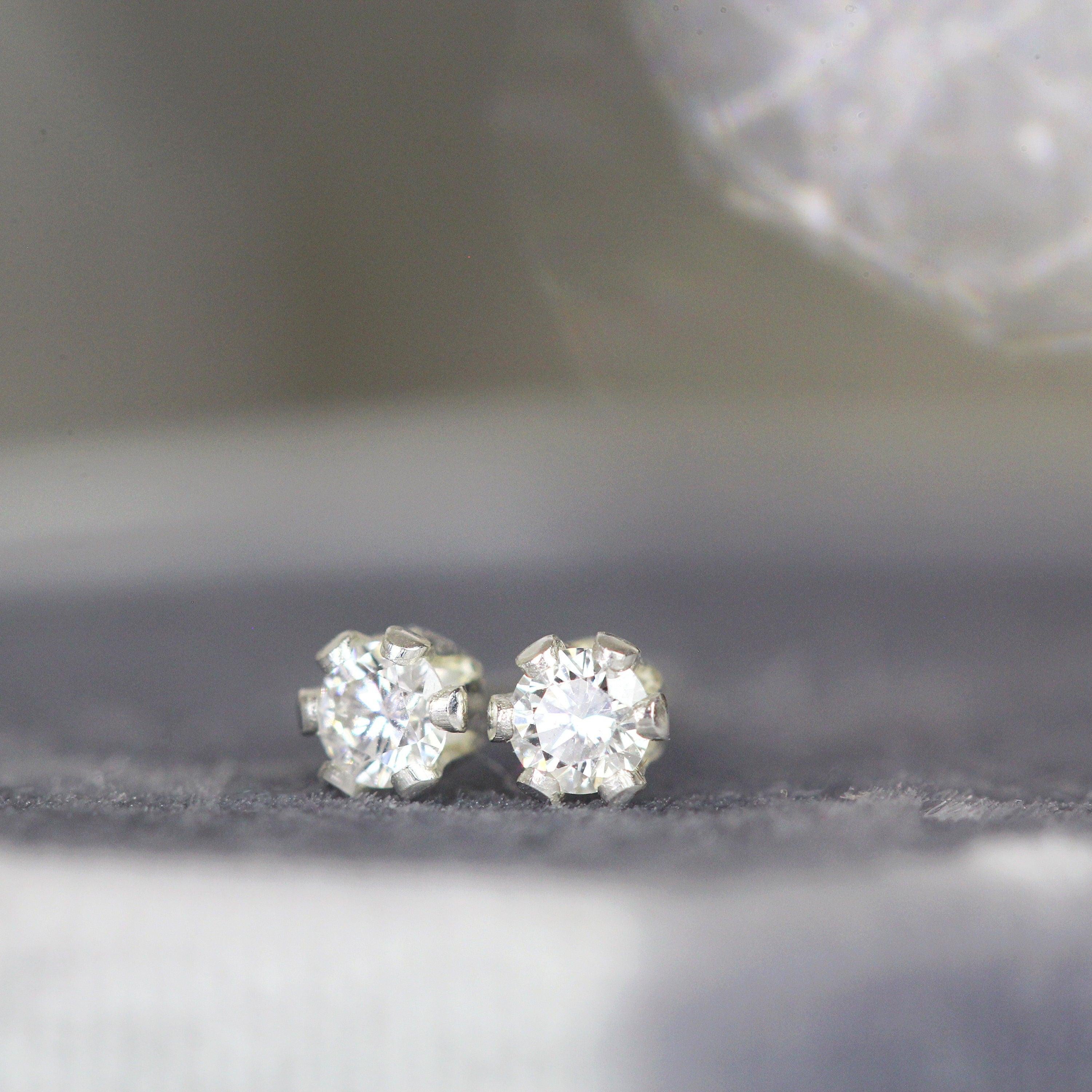 Stunning 2mm White Diamond Stud Earrings in Yellow Gold - Perfect Fine Jewelry Gift for Any Occasion.