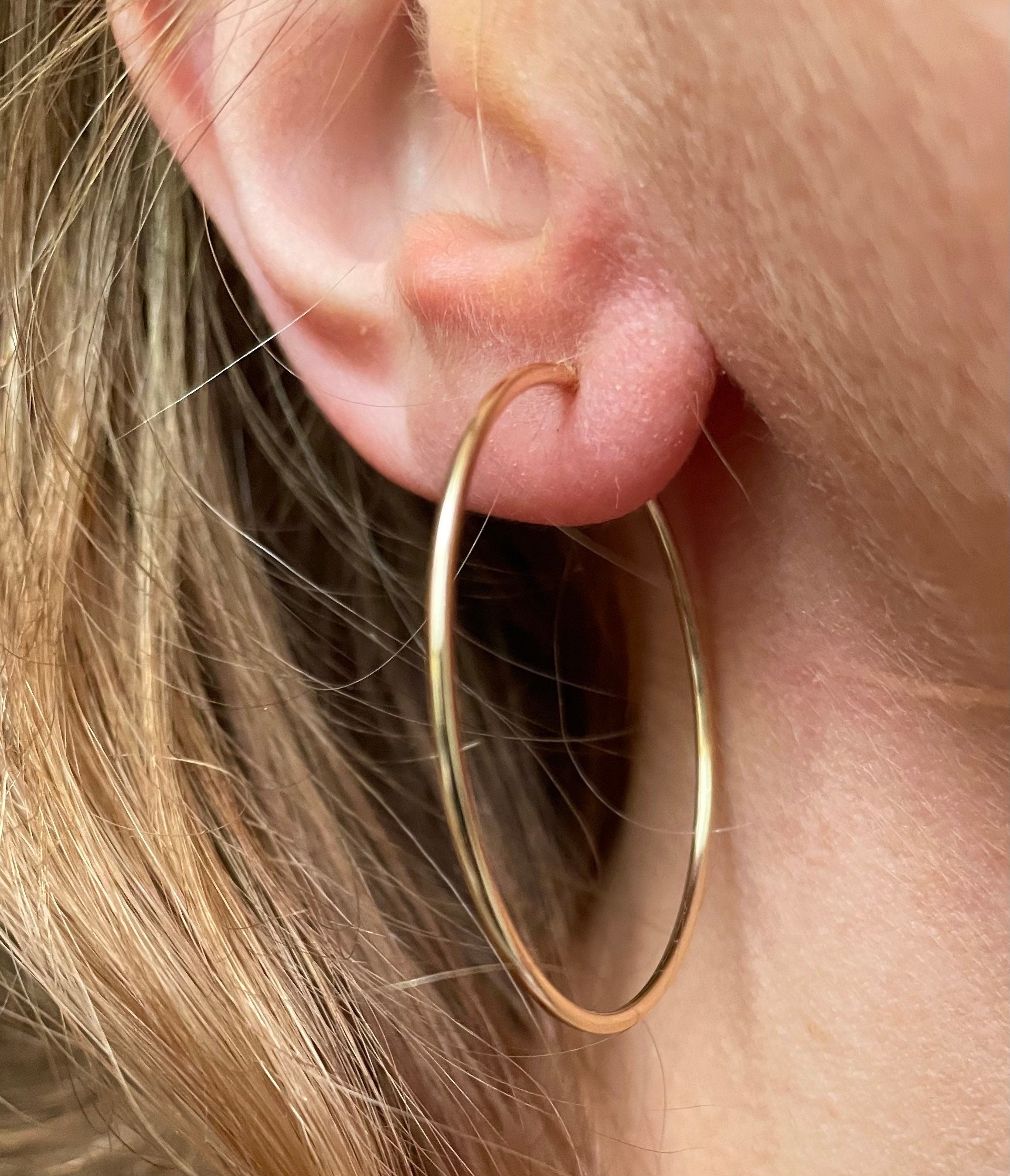 14K Gold Filled 38Mm Hoop Earrings