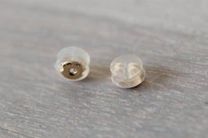 14K Silicone Earring Backs, Extra Earring Backs, Solid Gold Earring Backs, Earring Clutches, Butterfly Backing