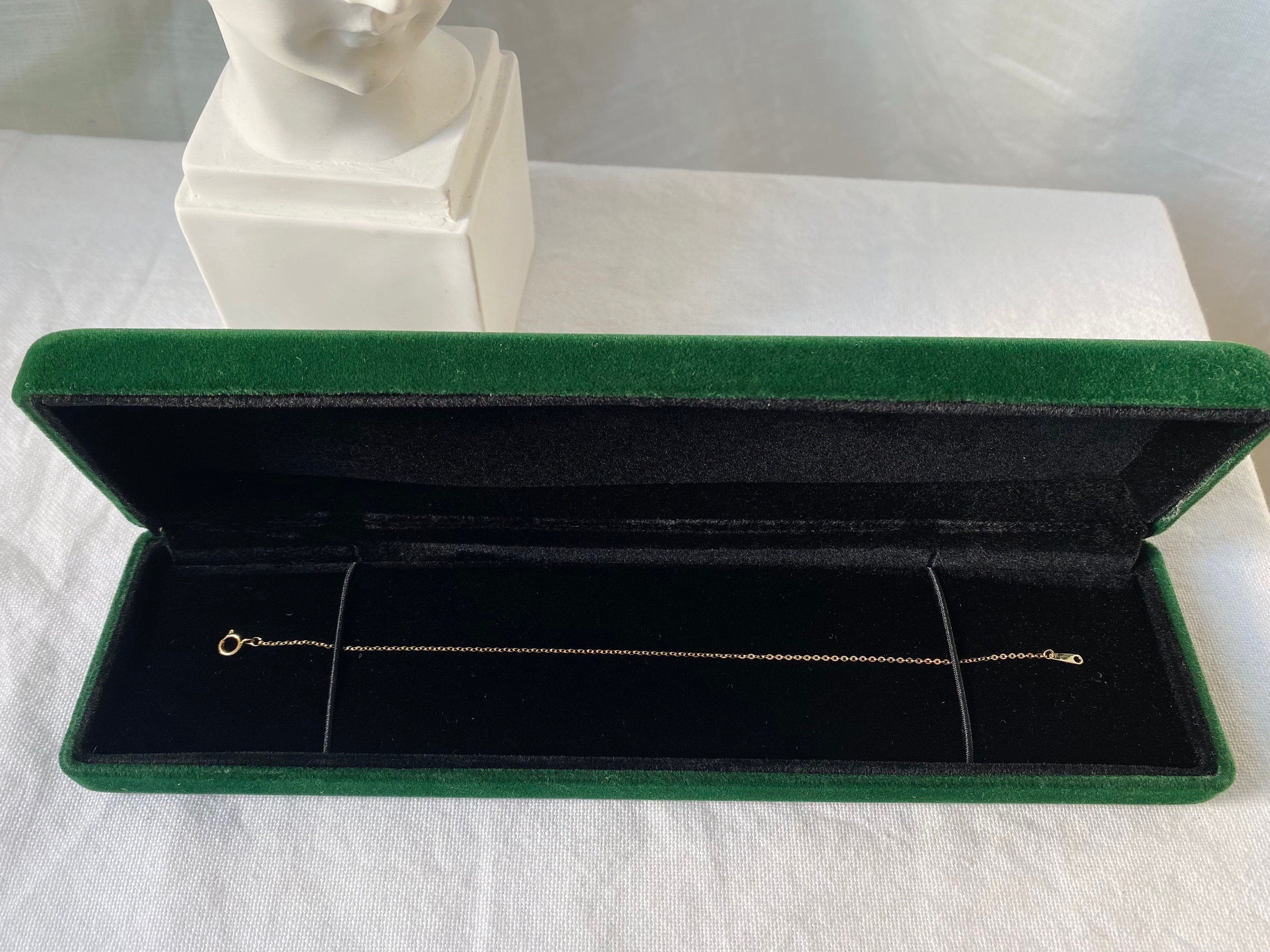 14Ct Solid Gold Plain Chain Bracelet