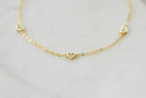Dainty 925 Sterling Silver Heart Bracelet - Perfect Gift for Her.