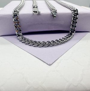 18K Gold Filled Cuban Link Chain: 6Mm Miami Curb Necklace