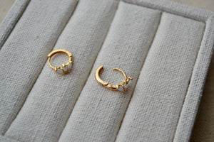 14K Gold Filled White Opal Marquise Huggie Hoop Earrings – Dreamy Gemstone Hoops for Birthdays & Everyday Luxe.