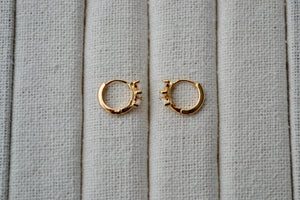 14K Gold Filled White Opal Marquise Huggie Hoop Earrings – Dreamy Gemstone Hoops for Birthdays & Everyday Luxe.