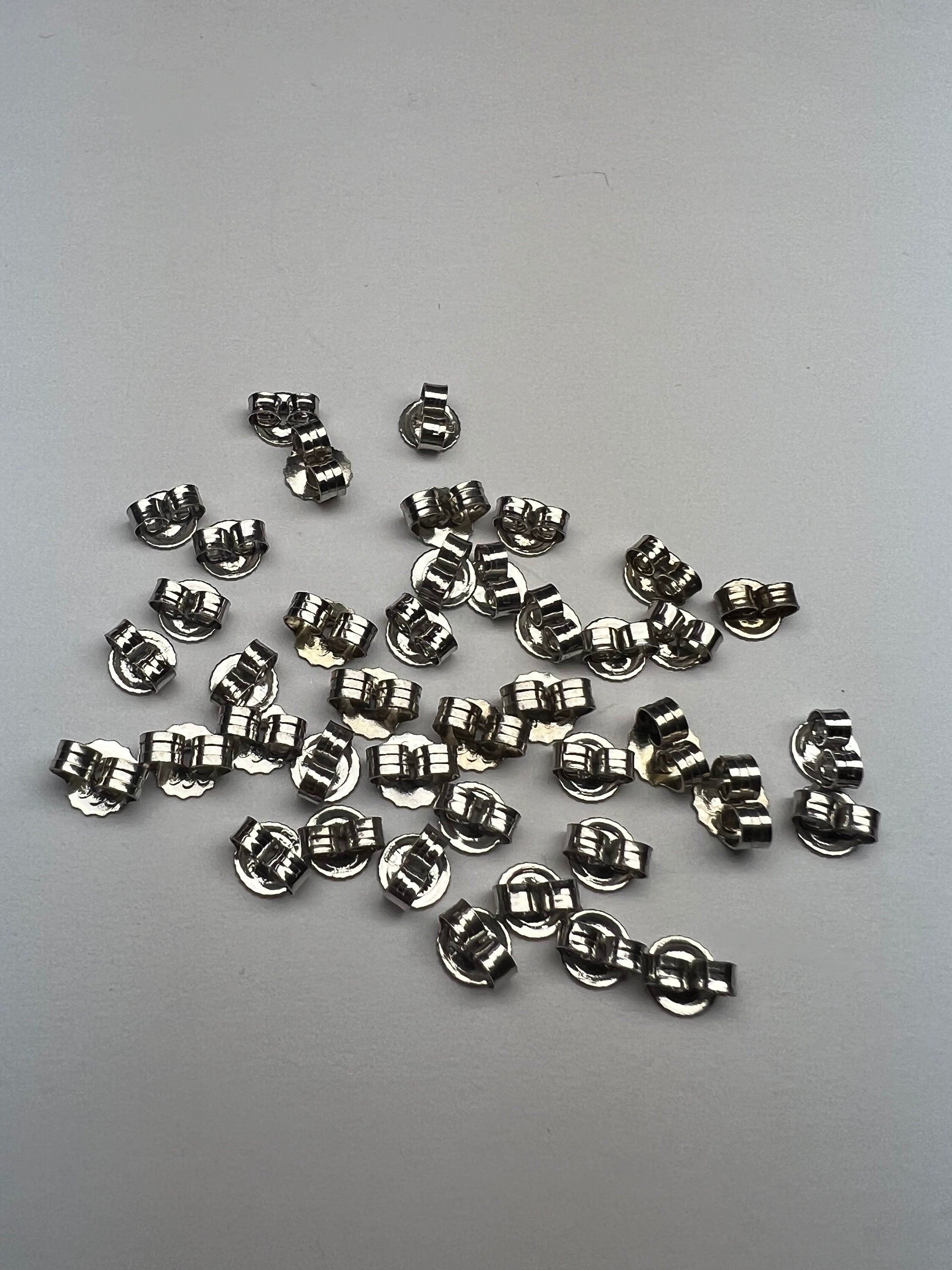 14K Solid Gold Push Backs Findings | Replacement Backing | Butterfly Earring Backs | One Pair of Earring Backs | Gold Push Backs