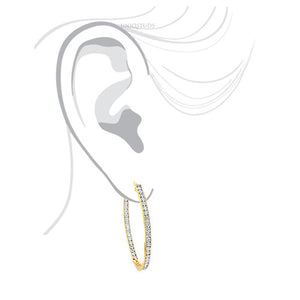 2 Ct Diamond Hoop Earrings, Women'S Earrings, Everyday Earrings, Huggies with round Diamonds, Hoop Earrings with Safety Lock