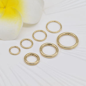 14K Solid Gold Hinged Clicker Hoop Belly Button Hoop Huggie Hoop Cartilage Earring Conch Hoop Helix Hoop Nose Hoop Tragus Clicker Hoop