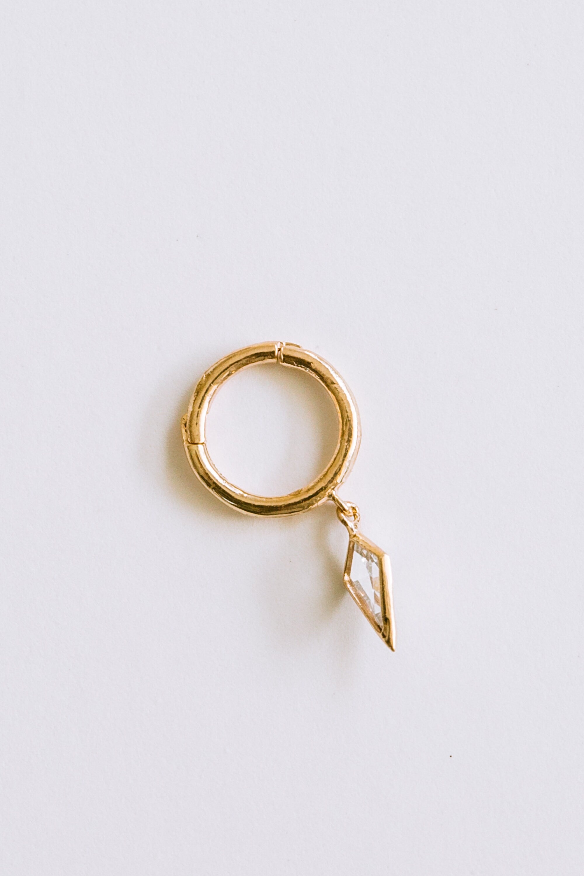 14K 18K Solid Gold Jewelry Minimalist Tragus Cartilage Snug Rook Helix Ear Seamless Piercing Earring Clicker Huggie Hoop Ring for Women Men