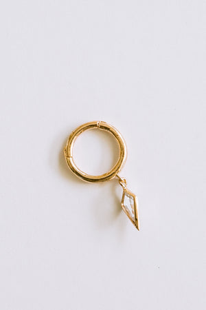 14K 18K Solid Gold Jewelry Minimalist Tragus Cartilage Snug Rook Helix Ear Seamless Piercing Earring Clicker Huggie Hoop Ring for Women Men