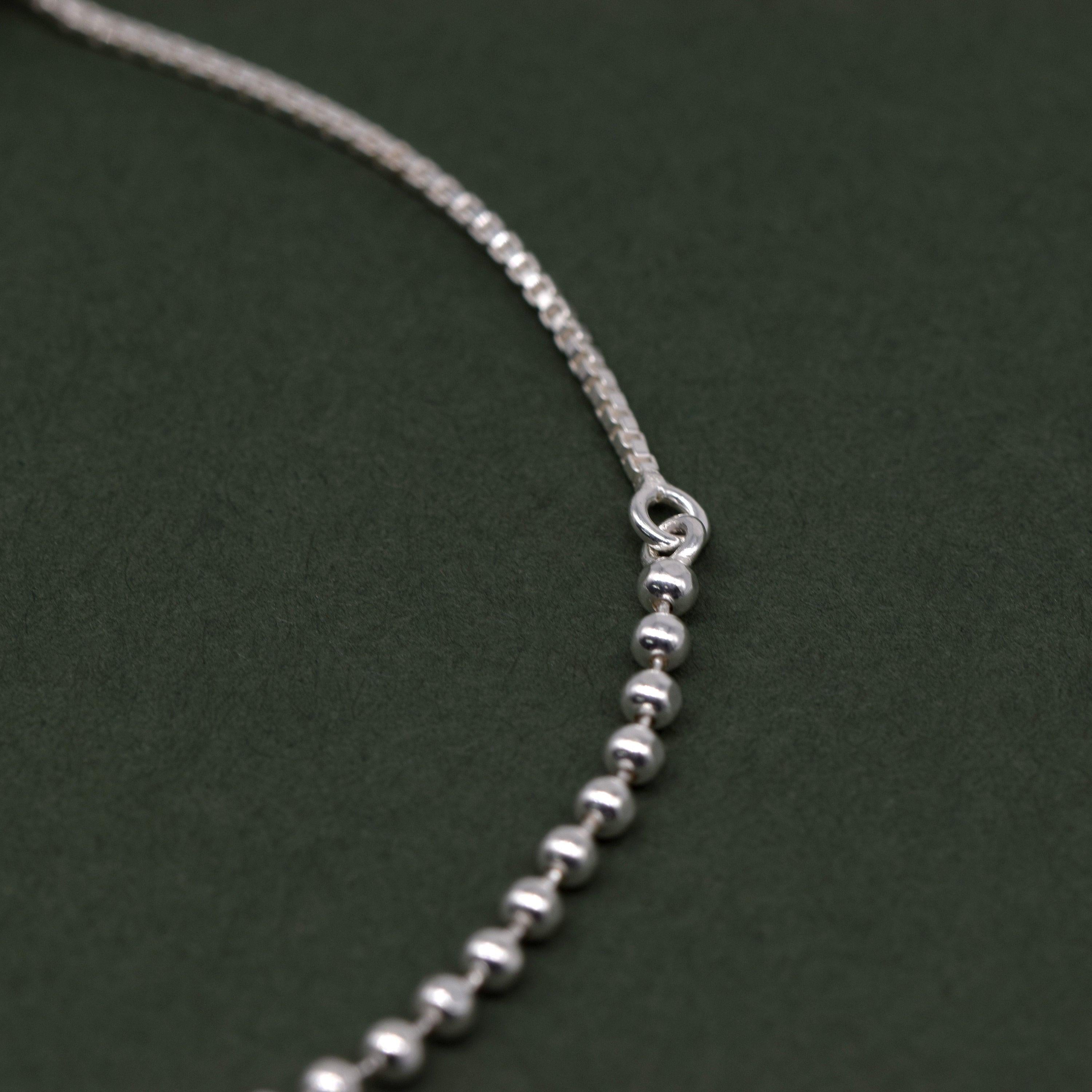 Elegant Sterling Silver Adjustable Minimalist Slider Bracelet with 2mm Beads for Women.