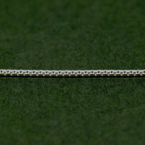 Dainty 0.9mm Sterling Silver Box Chain Bracelet for Women - Elegant and Versatile Jewelry Piece.