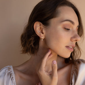 Marquise Diamond Drop Earrings by Caitlyn Minimalist • Dainty Dangle Earrings • Elegant Wedding Jewelry • Birthday Gift for Mom • ER343