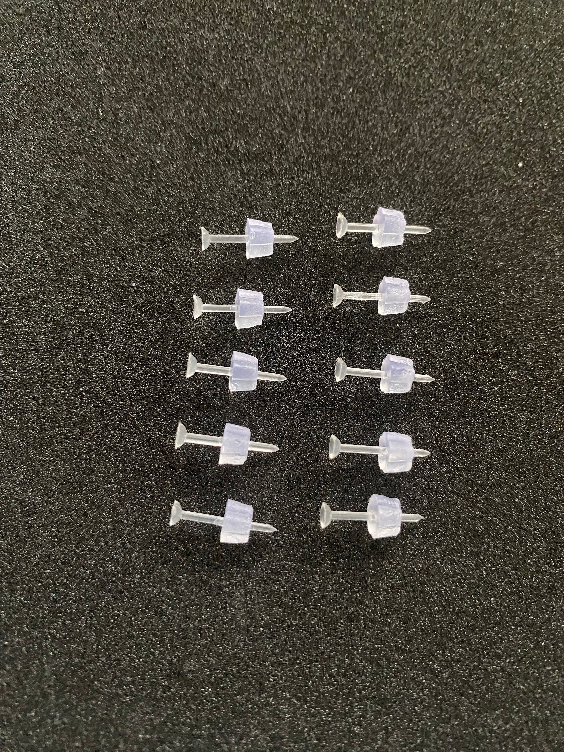 Hypoallergenic Allergy Free Plastic Stud Earrings Rubber Backs New Piercings Multibuy Options Available