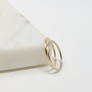 14K Solid Gold 1.2Mm Simple Wedding Band: Yellow Gold or White Gold