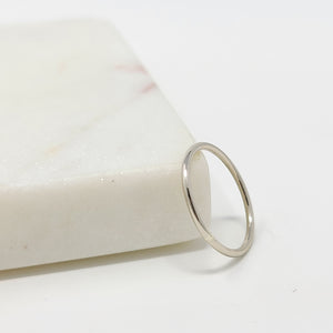 14K Solid Gold 1.2Mm Simple Wedding Band: Yellow Gold or White Gold