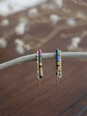Beaded Ear Climbers, Minimalist Style Earrings
