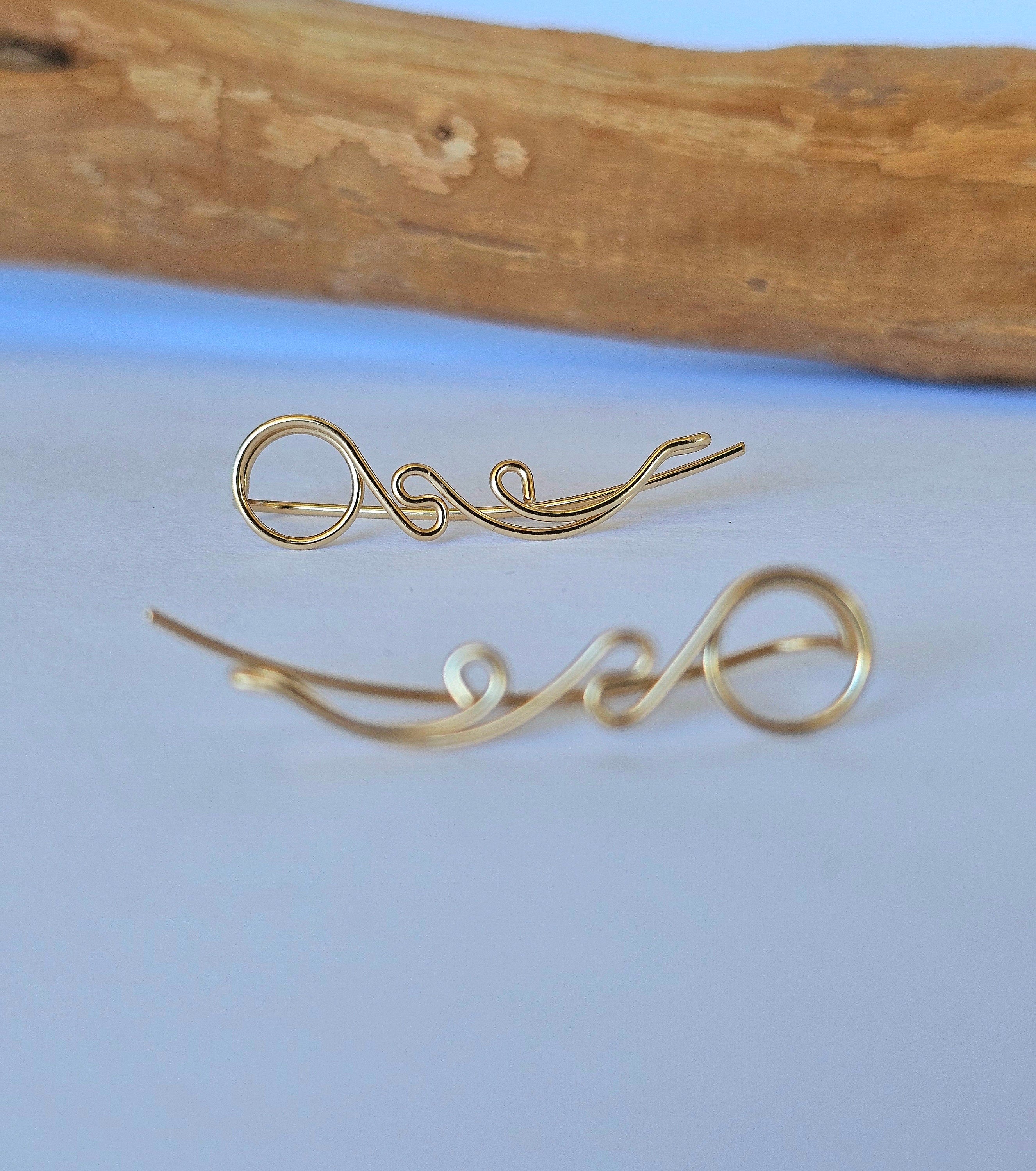 Ear Climber 14K Gold Filled without Stones