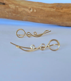 Ear Climber 14K Gold Filled without Stones