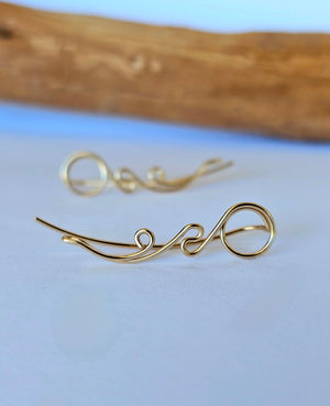 Ear Climber 14K Gold Filled without Stones