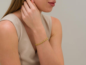 Exquisite 18K Gold Filled Dainty Chain Bracelet - Perfect for Stacking!.