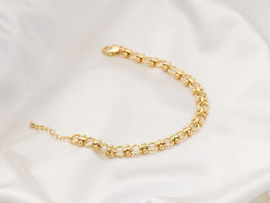 Exquisite 18K Gold Filled Dainty Chain Bracelet - Perfect for Stacking!.