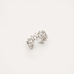 Genuine Earcuff in 925 Sterling Silver ∙ CZ Horse Eye Gold Cuff ∙ Pave Shinny Cuffs ∙ Cartilage Ring U-Shaped Trendy