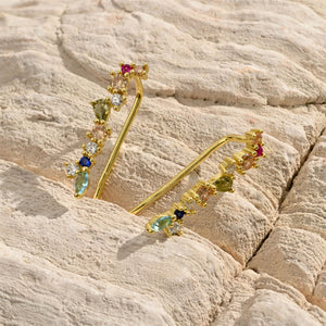 Ear Climber Earrings, Sterling Ear Climbers, Ear Jackets, Anniversary Gift, Gift for Her, Gift for Girlfriend, Wedding Gift, K0016