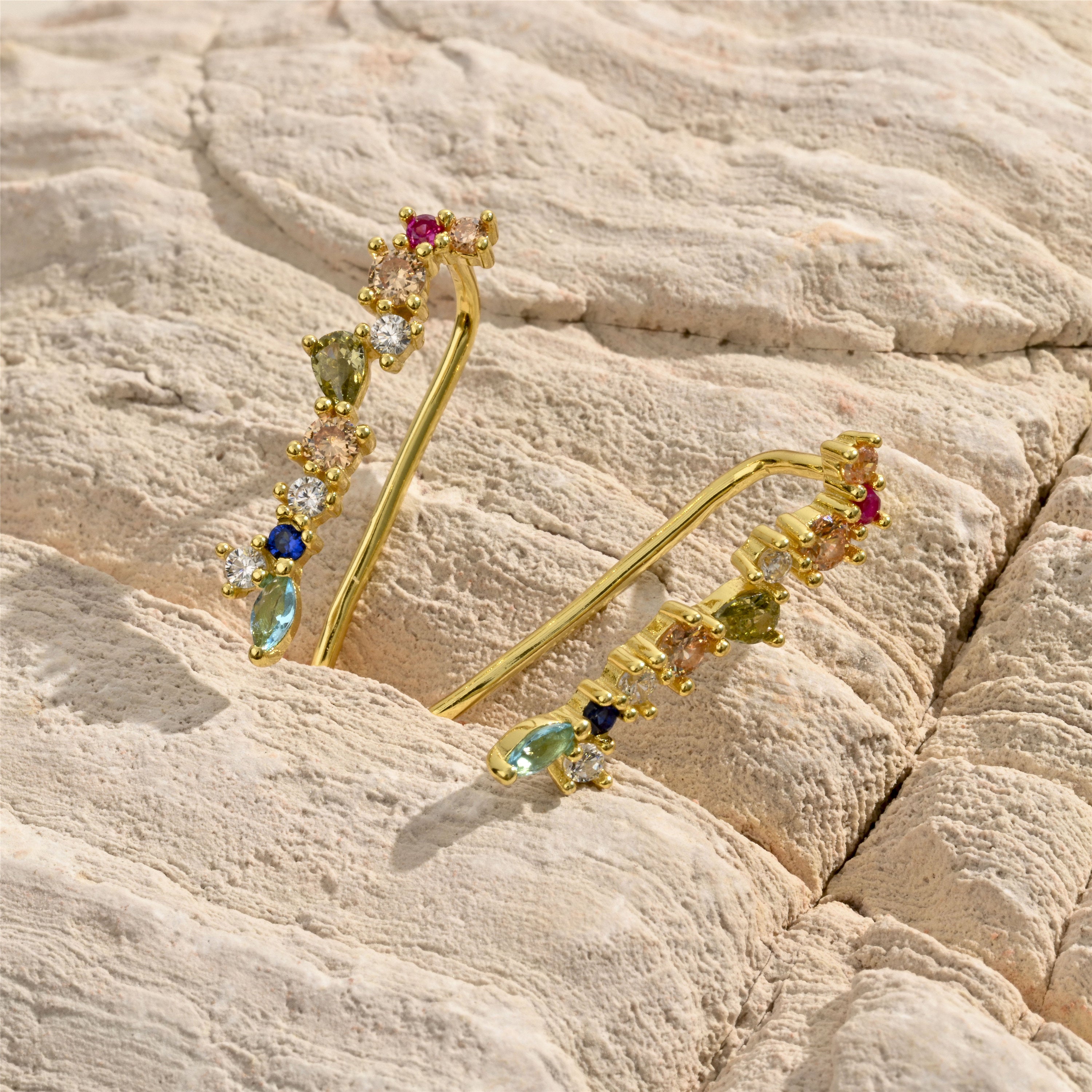Ear Climber Earrings, Sterling Ear Climbers, Ear Jackets, Anniversary Gift, Gift for Her, Gift for Girlfriend, Wedding Gift, K0016