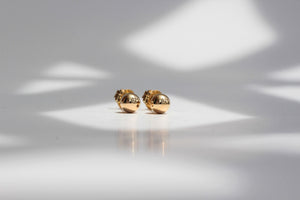 Solid Gold 14K Ball Post Studs Tiny Simple Sphere Earrings Men Women Kids Ear Decor round Bead Earlobe Piercing Minimalist Unisex Jewelry