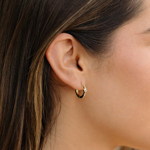 14K Gold Hoop Earrings Small Hoops Medium Hoops Large Hoops Gold Hoops Huggie Earrings Diamond Earrings Mothers Day Gift Mom Gift for Her