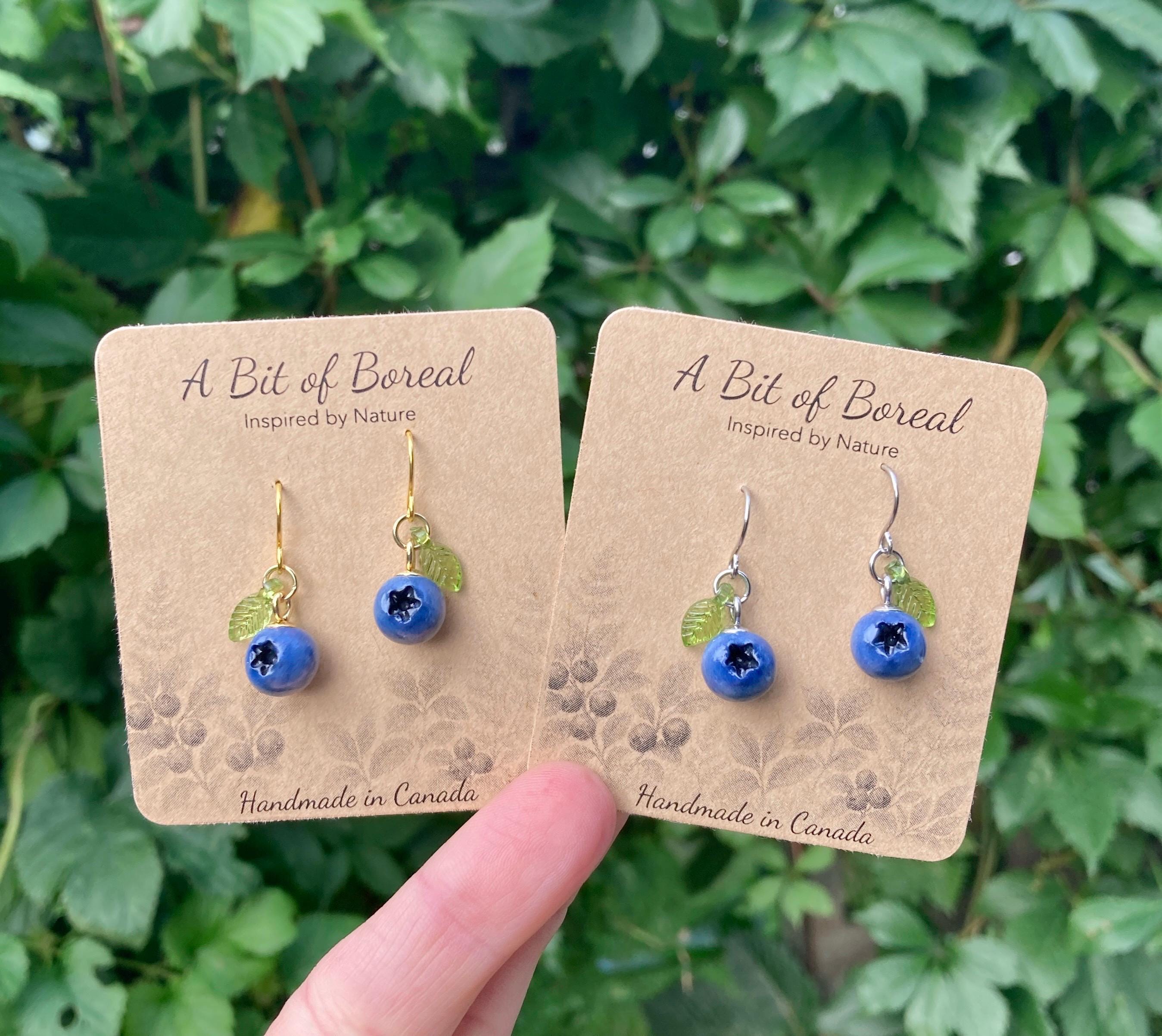 Blueberry Dangle Earrings