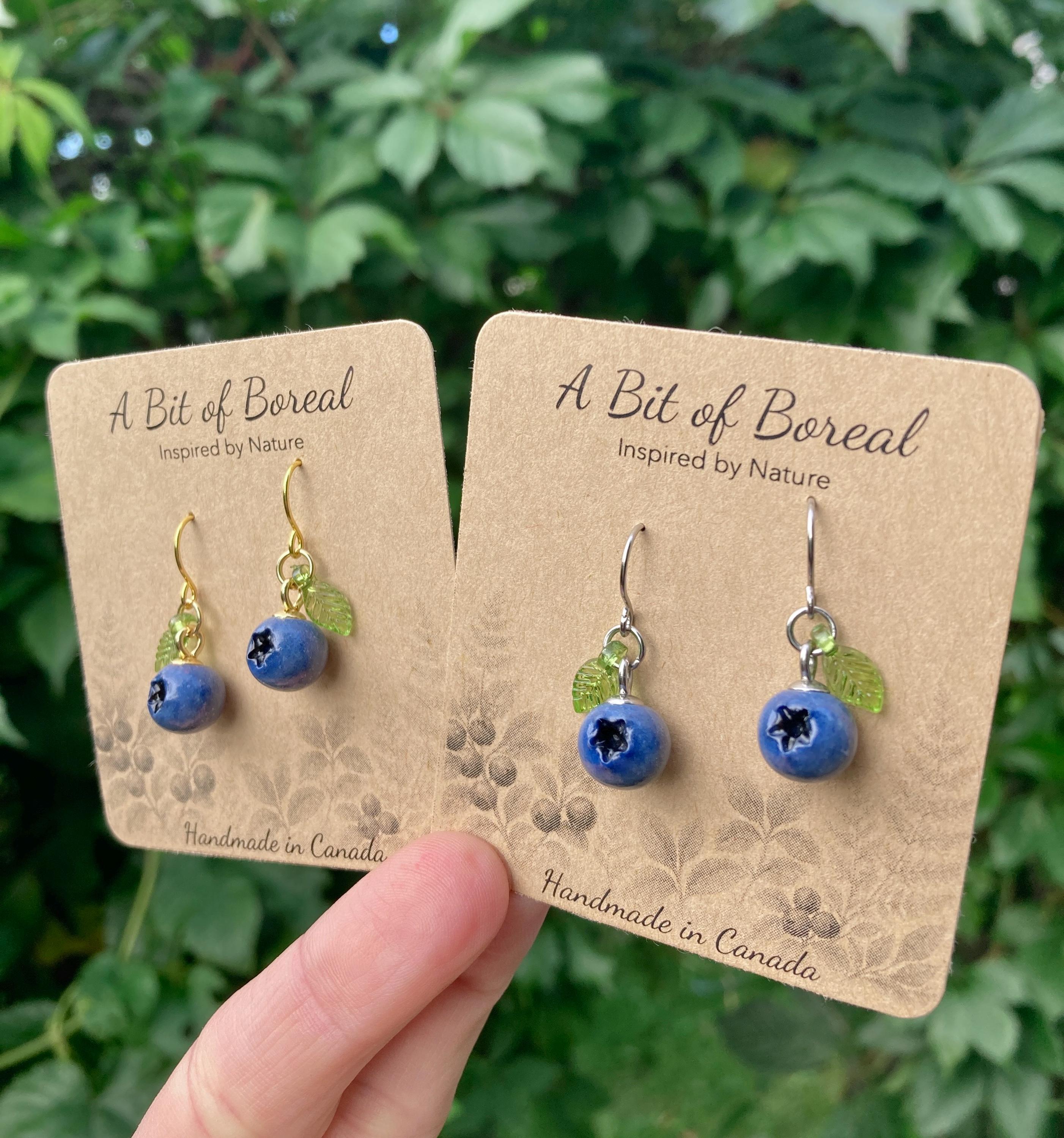 Blueberry Dangle Earrings