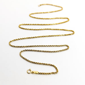 Solid 18K Gold Necklace - Handcrafted Italian Jewelry - 750 Yellow Gold Chain - Textured Luxury Statement Pendant - Timeless Investment