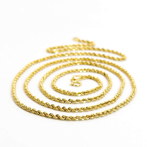 Solid 18K Gold Necklace - Handcrafted Italian Jewelry - 750 Yellow Gold Chain - Textured Luxury Statement Pendant - Timeless Investment