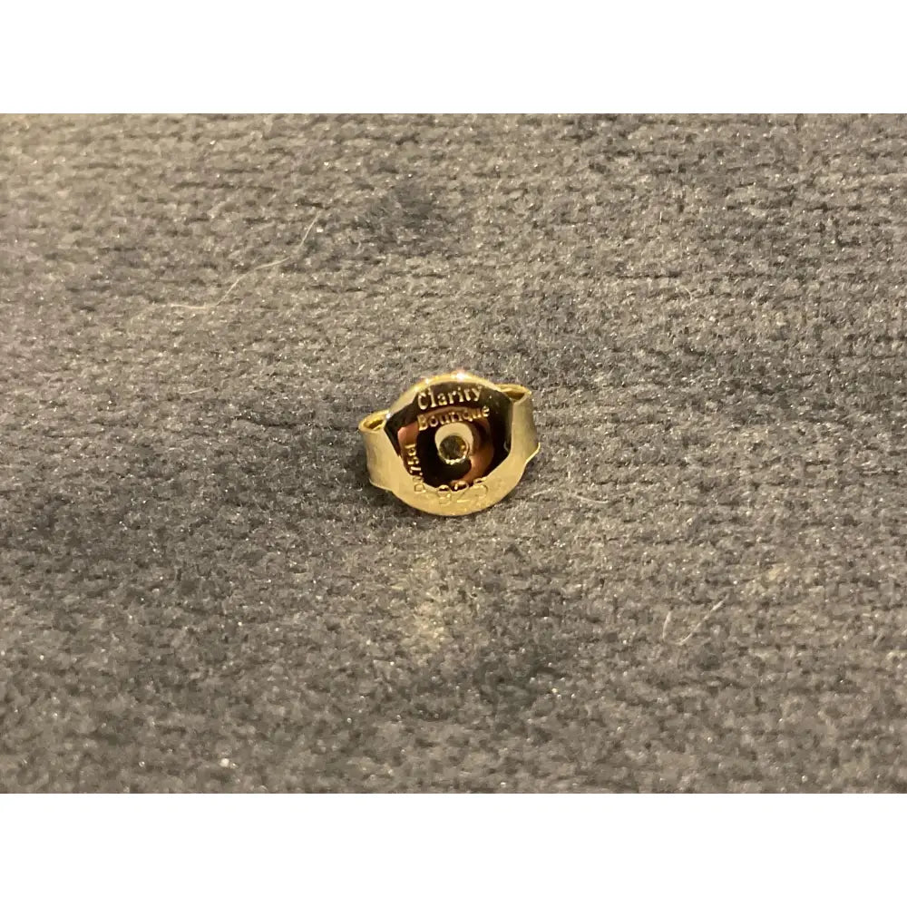 Lab Created 1.5Ct Marquise Diamond Earring: Gold Plated Sterling Silver