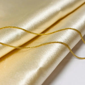 Minimalist 24K Solid Gold Necklace, Handmade Yellow Gold