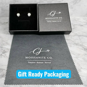 Moissanite Stud Earrings 3Mm–10Mm, 925 Sterling Silver Screw Back, VVS1 GRA Certified, Diamond Alternative Studs for Men Women, Mothers Day