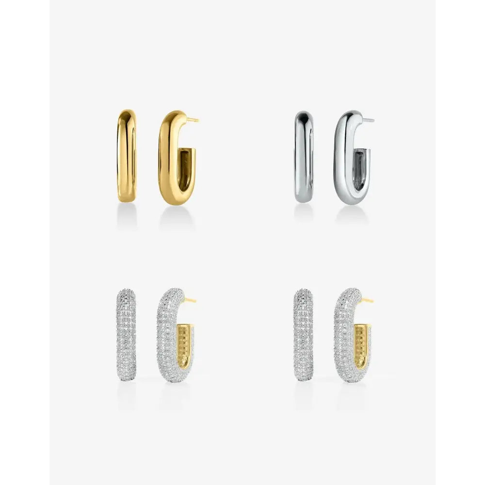 Multiway Cloud Link Earrings.