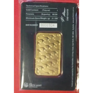 New 1 Oz 31 Grams Gold Bar 999.9 24K Fine Gold Bars New for You