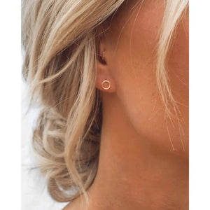 Open Circle Stud Earrings • Minimalist Earrings • Open Circle Earrings • Dainty Earrings • Circle Earrings • Stud Earrings
