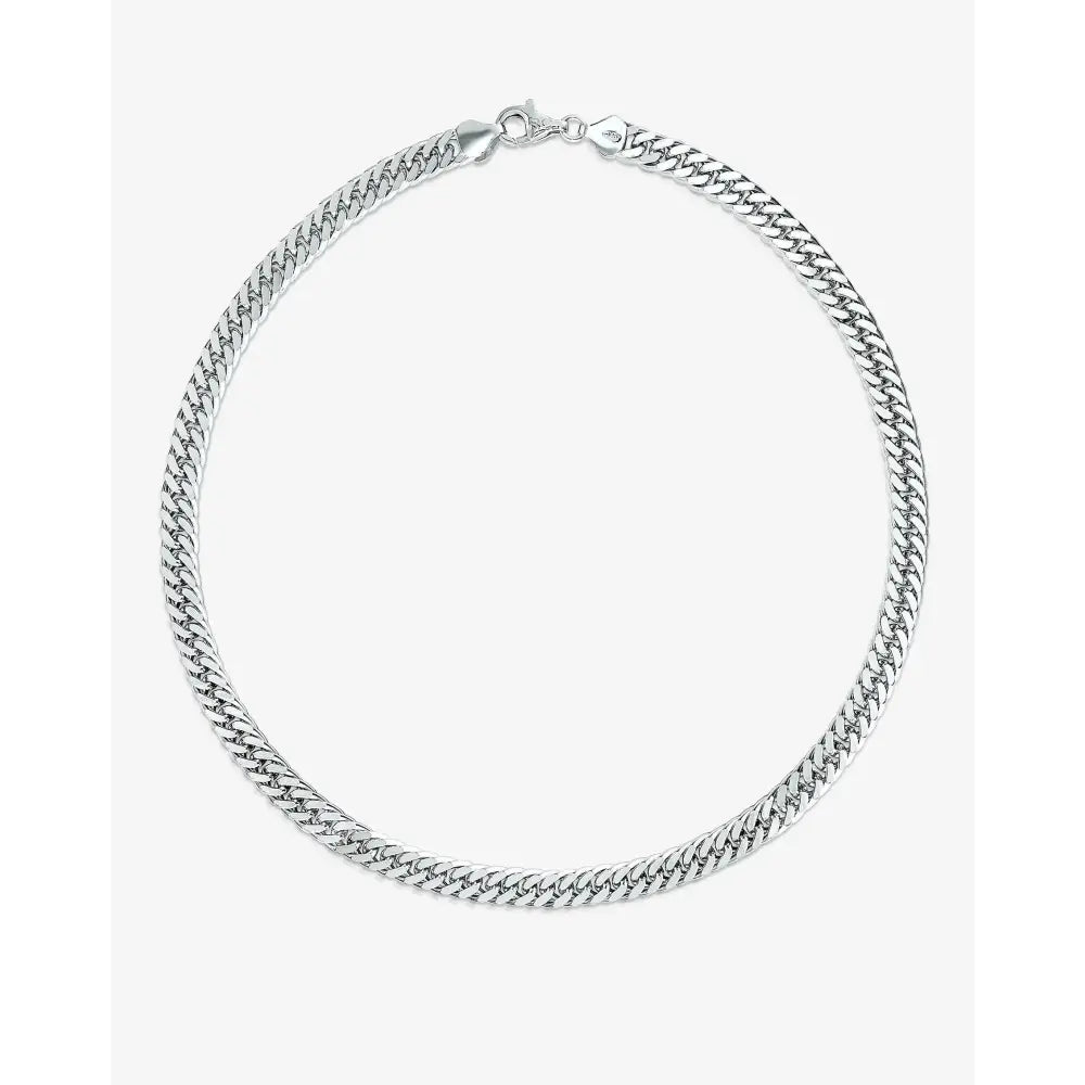 Oversized Curb Chain Statement Necklace.